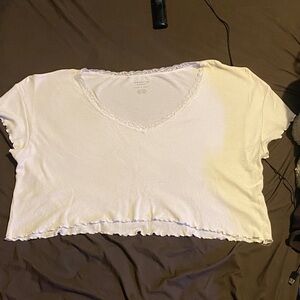 American Eagle soft & sexy white crop top XL